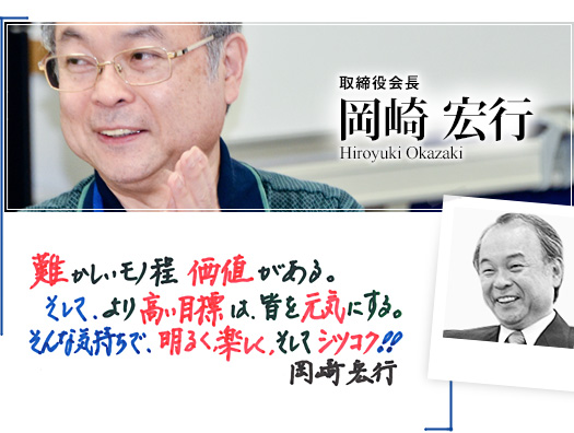 難しいモノ程価値がある。そして、より高い目標は、皆を元気にする。そんな気持ちで、明るく楽しく、そしてシツコク!!